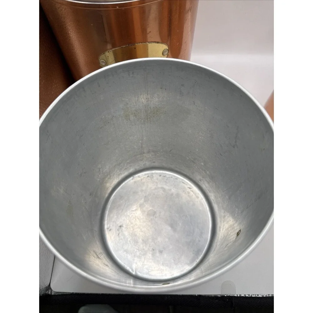 Vintage Copper Canister Set with Lids Nesting Flour Sugar Coffee Tea